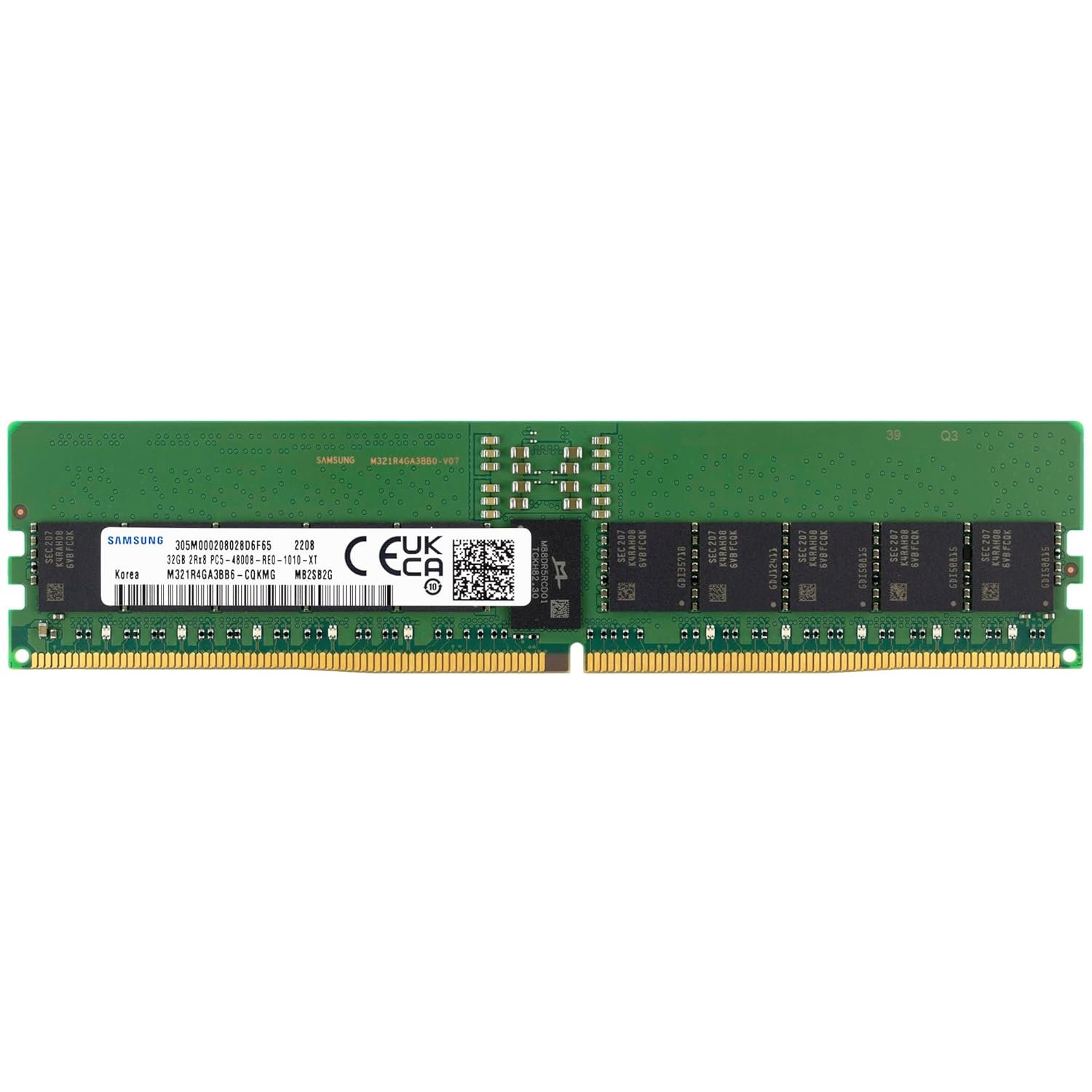 Ddr5 Rdimm Samsung 32GB DDR5 4800MHz PC5-38400 ECC RDIMM - DubaiGamers