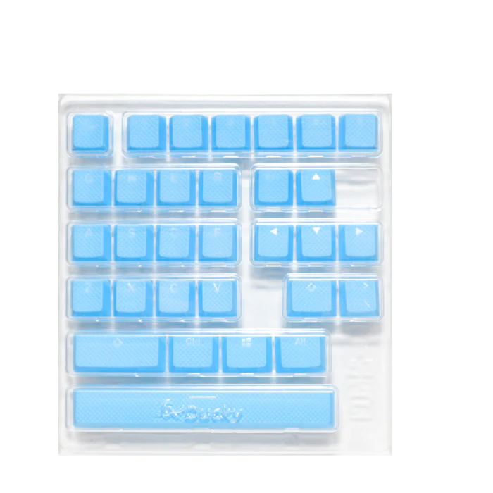 Ducky Rubber Keycap Set Blue DubaiGamers